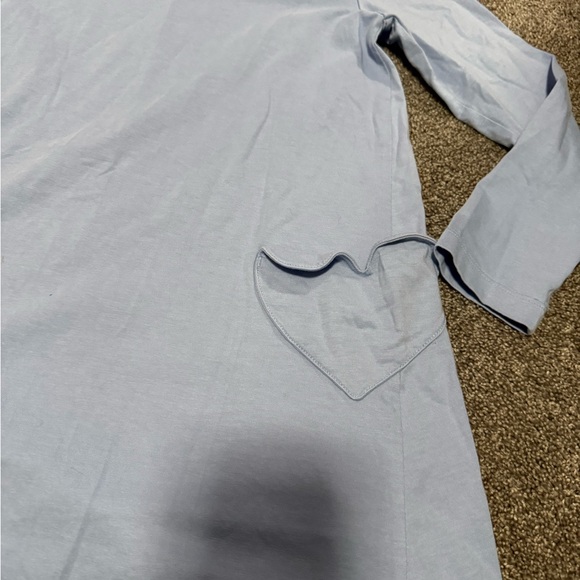 Hanna Andersson Light Purple Heart Pocket Dress Sz 130cm - Picture 3 of 4